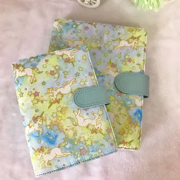 

Mint Unicorn Spiral Cover A5 Suit For Standard Six Holes Paper DIY Journal Diary