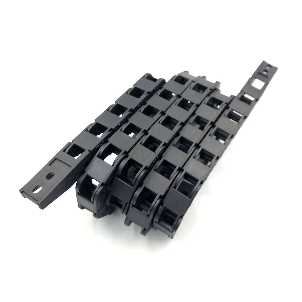 JFLO 7x7mm 1 Meter Drag Chain Cable Wire Carrier With End Connectors For 3D Printer Parts Plastic Transmission Hot