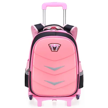 

Children Trolley Backpack School Bags For boys Grils Wheeled Bag Student Detachable Rolling Backpacks Women travel bag Mochila