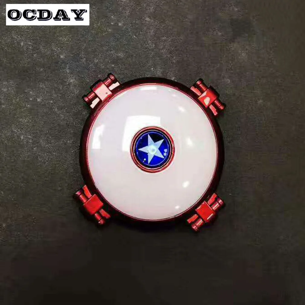 OCDAY Многофункциональный светодиодный ручной Спиннер для сотового телефона смартфон Автоспуск/Красота/светильник Перезаряжаемый USB Спиннер