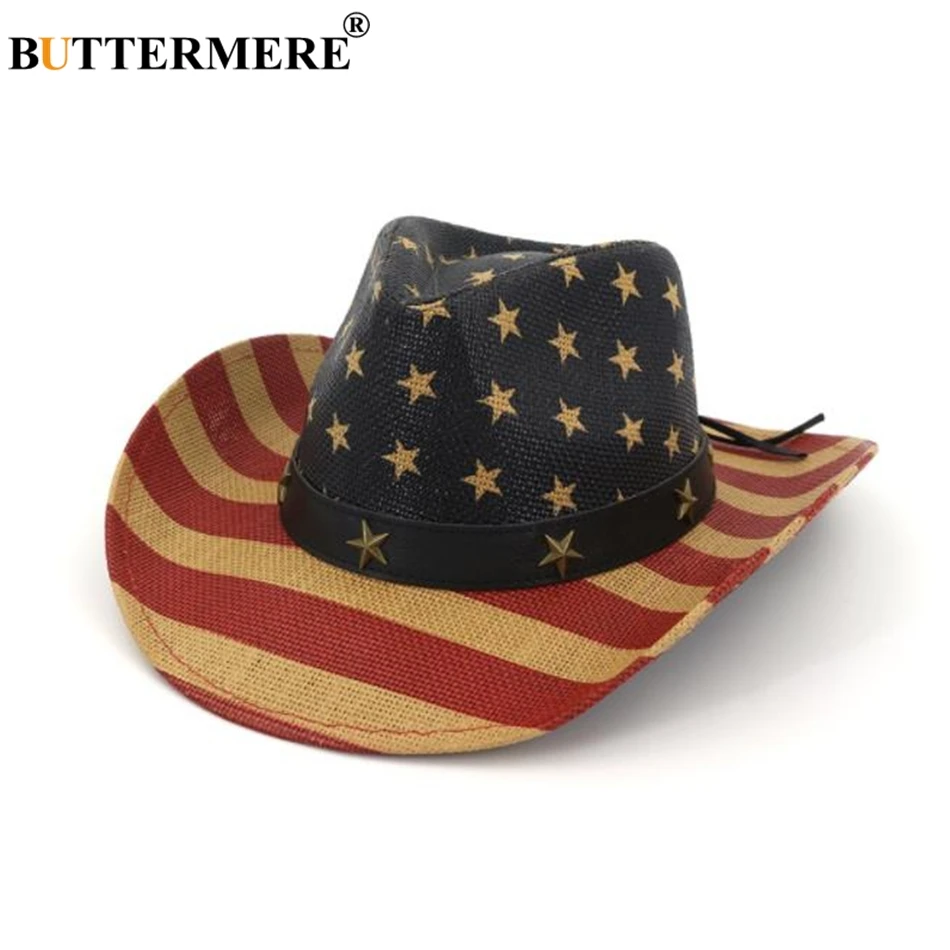BUTTERMERE Straw Hat Cowboy Men 