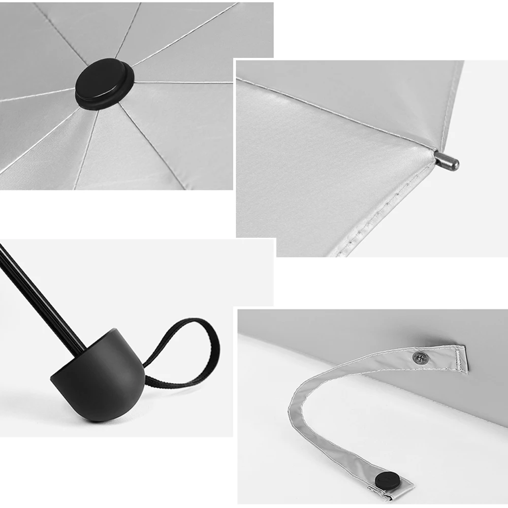 Small Fashion Five Folding Umbrella Rain Women Gift Mini Pocket Parasol Girls Anti-UV Waterproof Portable Travel UMBRELLAS