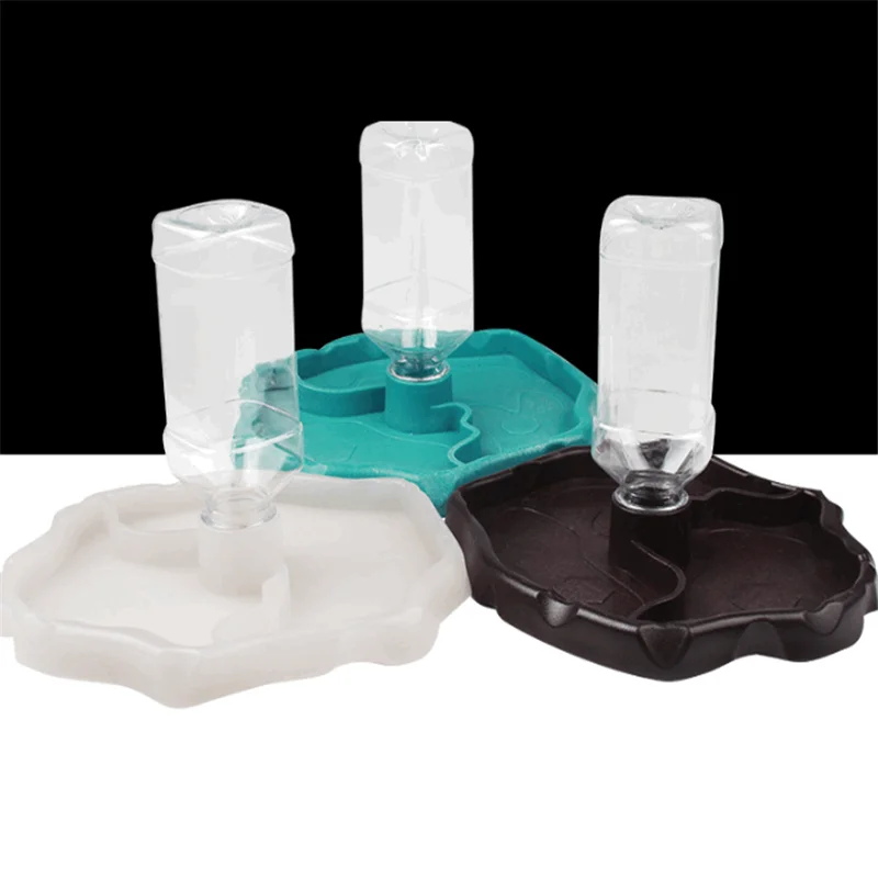 

HONGYI Climbing Pet Tortoise Lizard Reptile Automatic Water Feeder Basin Drinker Automatic Water Storage Tray Feeder
