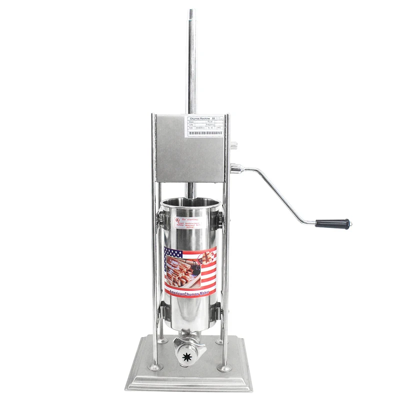 

ITOP 5L Manual Spanish Churros Maker Vertical Fritter Machine,Stainless Steel Churros Making Machine With 5pcs nozzles