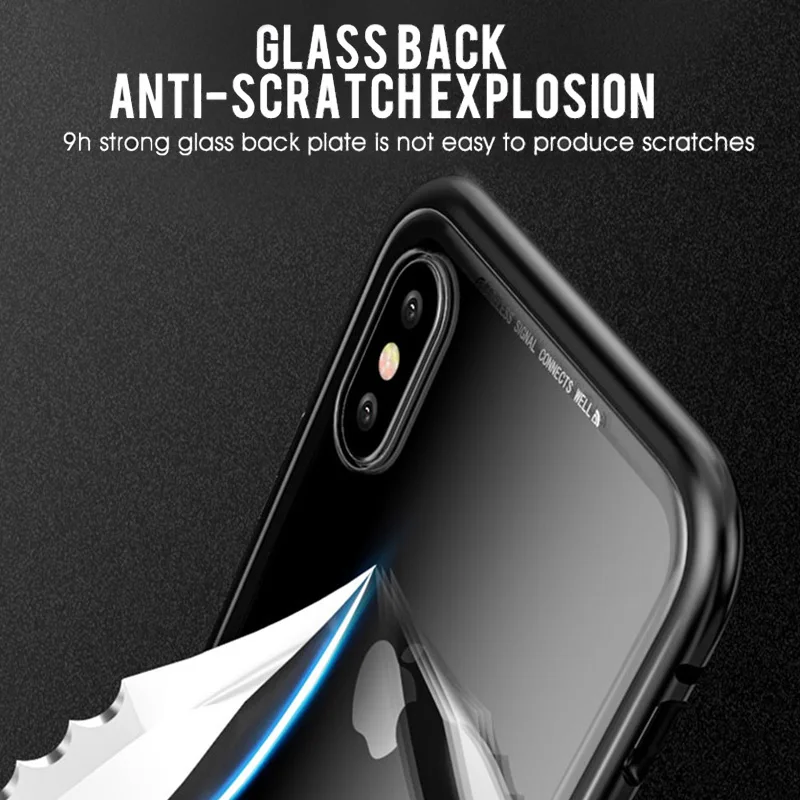 Магнитный Привлекательный чехол для iPhone 11 Pro XS MAX противоударный чехол для iPhone 7 8 6 6S Plus 11 Pro закаленное стекло задняя крышка сумка