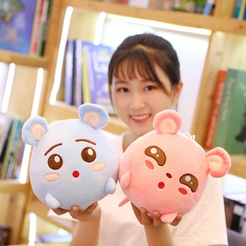 

Hot 20cm New Soft Mini Plush Cartoon Fat Mouse Plush Doll Stuffed Cute Plush Animal Toy Mascot Peluche Mouse Doll for Children