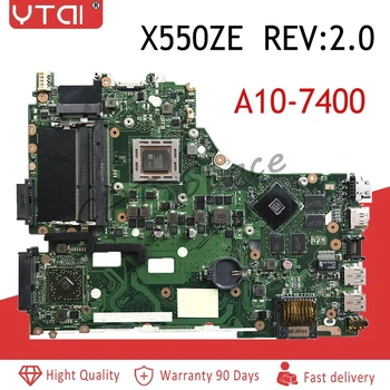 

X550ZE Motherboard A10-7400U For ASUS X550ZE X550ZA X550Z K550Z laptop Motherboard X550ZE Mainboard X550ZE Motherboard test ok