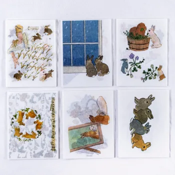

20set/1lot Kawaii Stationery Stickers cute rabbit Diary Decorative Mobile Stickers Scrapbooking DIY Craft Stickers