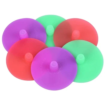 

6PCS Fermentation Lids Waterless Airlock Wide Mouth Mason Jar Fermenter Cap