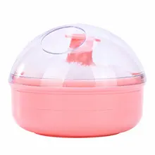 Порошковая пуховка портативная детская мягкая для тела тальк Порошковая пуховка губка+ Чехол Контейнер полезный