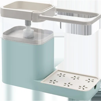 

Storage Shelf Sponge Holder Draining Kitchen Detergent Liquid Dispense Utensils Towel Rack Kitchen Organizer Gadget