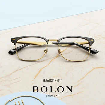 

BOLON Vintage Man Glasses Frames Optical Premium Quality Retro Gold Prescription Myopia Eyeglasses Frame For Men Women BJ6031