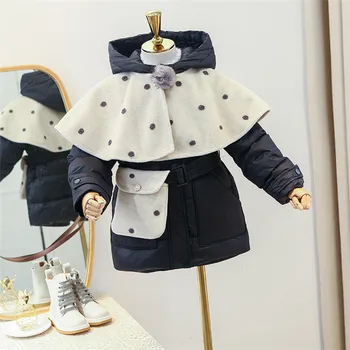 

Children's down jacket 2020 winter new products children's small and medium-sized girls fashion shawl hooded down jacket
