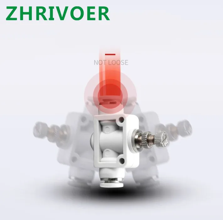 OD Tube Flow control Throttle valve Pneumatic Fittings Pneumatic type speed control connector White DSA 4 6 8 10 12MM