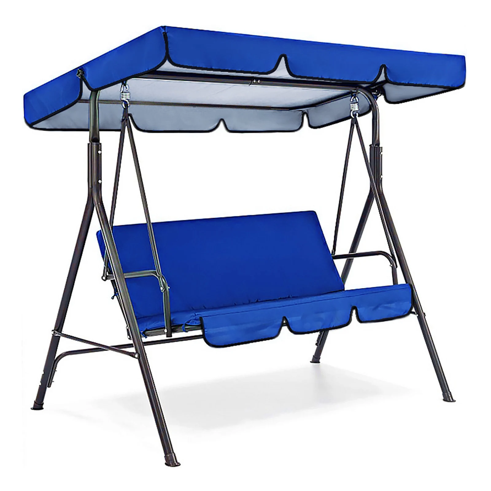 Swing Cover Swing Canopy Awning Set Waterproof Yard Swing Cushion Cover 3 Person Seat Cover Kit for Garden 3 Seat Chair