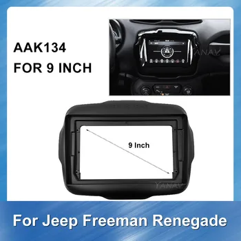 

2DIN Car Audio Panel Dashboard ABS plastic Panel for Jeep Renegade 2016-2018 Car Radio installation Plastic Fascia Panel frame