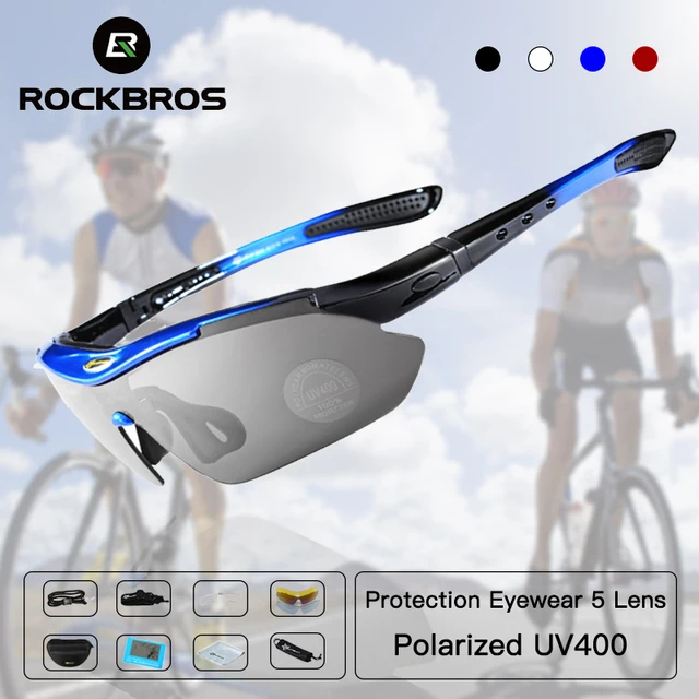 US $12.04 RockBros Polarized Cycling Sun Glasses Outdoor Sports Bicycle Glasses Men Women Bike Sunglasses 29g
