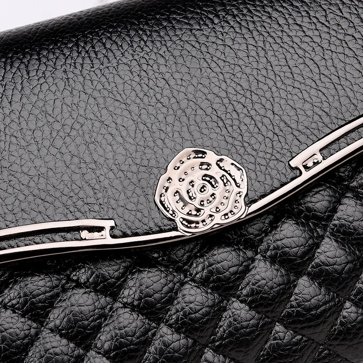 

Trend Hardware Selvage Clutch Casual Rhombus Shoulder Diagonal Small Bag 2018 New Style Double Layer WOMEN'S Bag