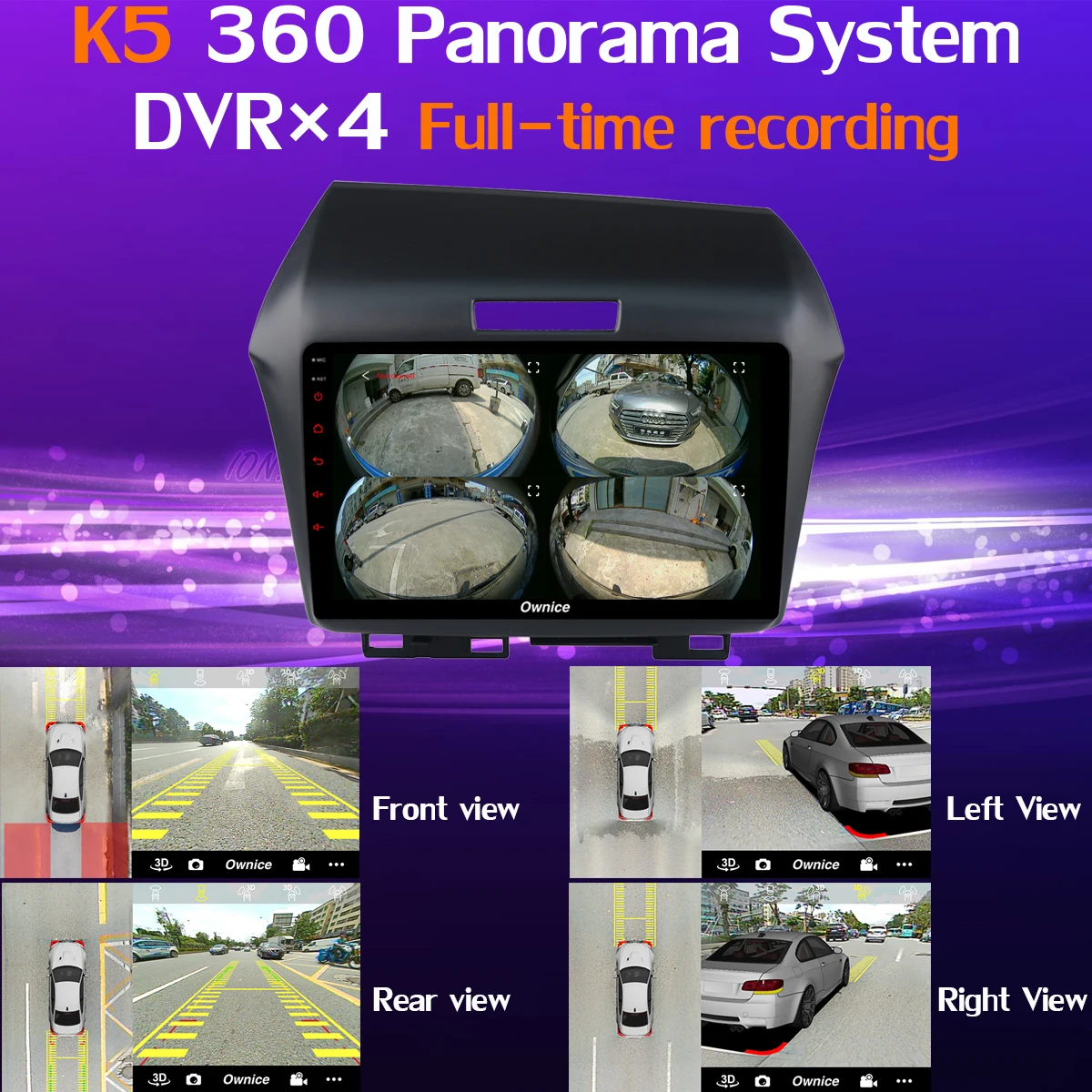 Best 360° Panoramic Android 9.0 4G+64G GPS Radio CarPlay SPDIF DSP Car Multimedia Player for Honda Jade 2014 2015 2016 217 2018 2019 3