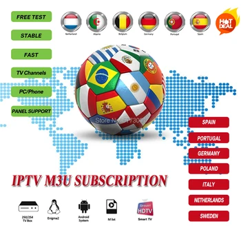 

Stable 1 Year IPTV M3U Subscription Portugal Spain Germany Italy Sweden Netherlands TV Channels for Android Tv Box Smart TV