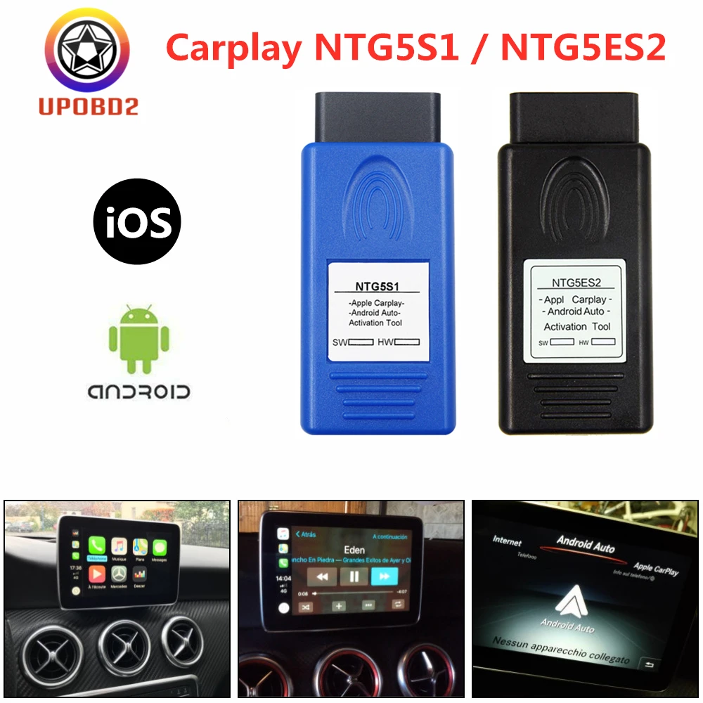 Автоактиватор Carplay NTG5S1 NTG5ES2 NTG5 S1 для Apple Caplay и Android NTG5E S2 Mercedes Benz через OBD2 горячая