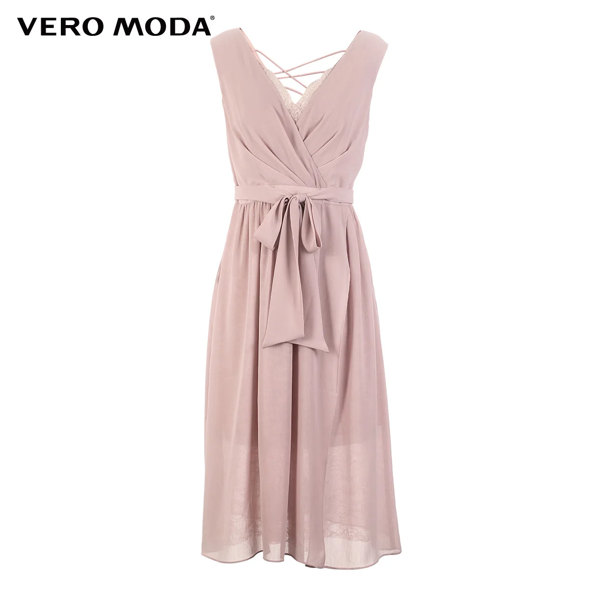 платье летнее женское Женское кружевное без рукавов Vero Moda вечернее с v образным
