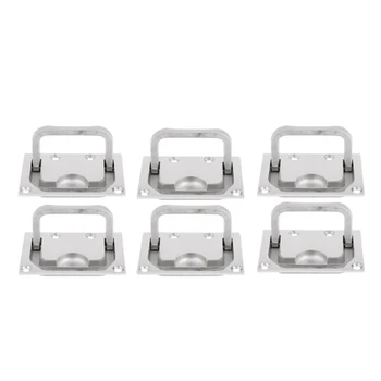 

Pro Flush Ring Pull Handles New 75x55mm Ring Pull Handle Latch Cabinet