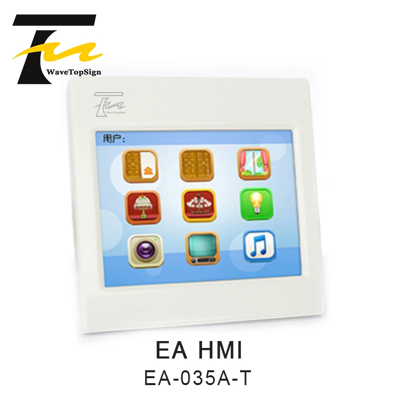 WaveTopSign EA HMI EA-035A-T Outl ine dimension 86×86×40.5mm Mounting hole size 69X69mm