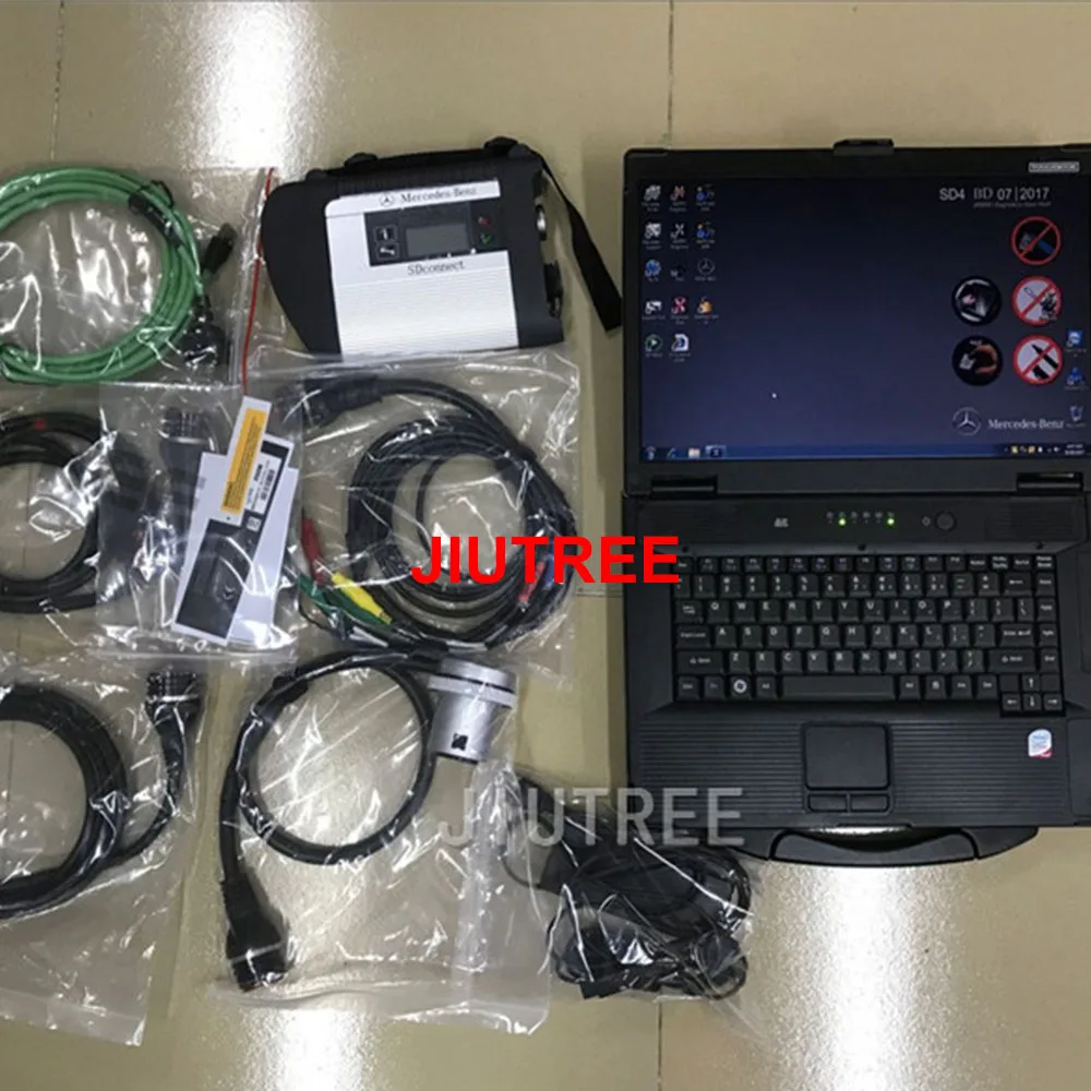 latest truck diagnostic forBenz mb star SD Connect C4 xentry das wis epc scanner kit+Panasonic CF52 whole set | Автомобили и