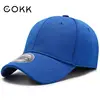 Sombrero de béisbol COKK para hombre y mujer, gorra completa ajustada con Cierre trasero, estilo camionero, color negro ► Foto 2/6