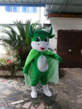 

Cow Mascot Costume Outfit Dress Xmas Adult Cartoon Masquerade Props Cosplay Suit Factory Wholesale +Free Postage
