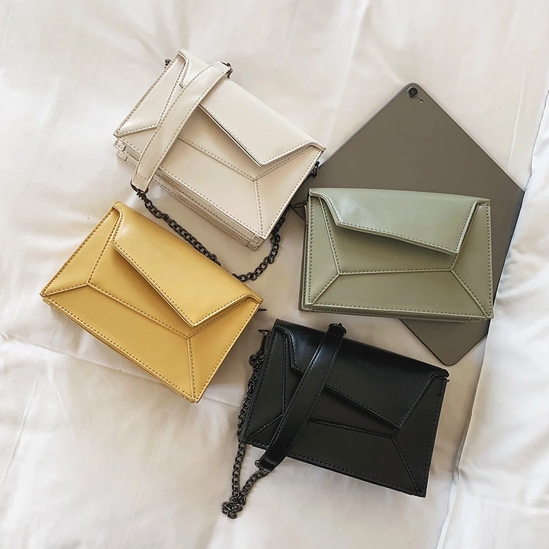 

Designer Bags Famous Brand Women Bags 2019 High Quality PU leather Purse And Handbags Chains Patchwork Crossbody Bags For Women