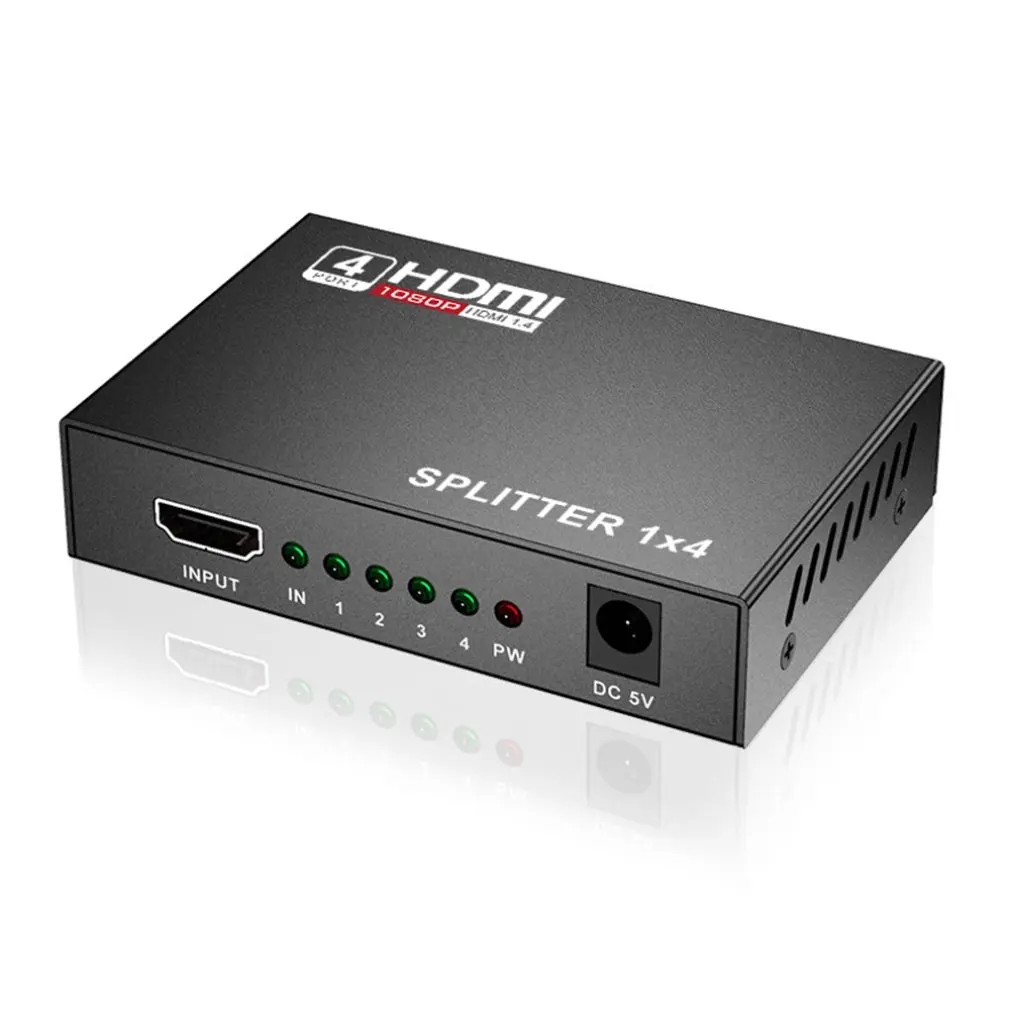 HDMI сплиттер HDCP 4K 1x2 Out усилитель сигнала мощности 1080P 3D 1x4 аудио сплиттер HDMI конвертер HDMI адаптер