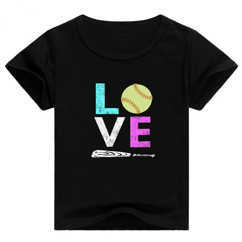 Children's t-shirts boys and girls European and American fashion letters printed short-sleeved round neck boys and girls t-shirt - Цвет: Hei01