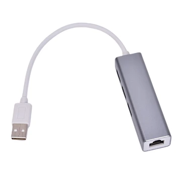 

1pc 3 Ports USB 2.0 Ethernet Lan Network Adapter Hub