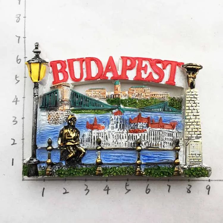 Budapest Hungary Chain Bridge 3D магниты на холодильник туристические сувениры со всего мира домашнее украшение на холодильник магнитные наклейки подарок