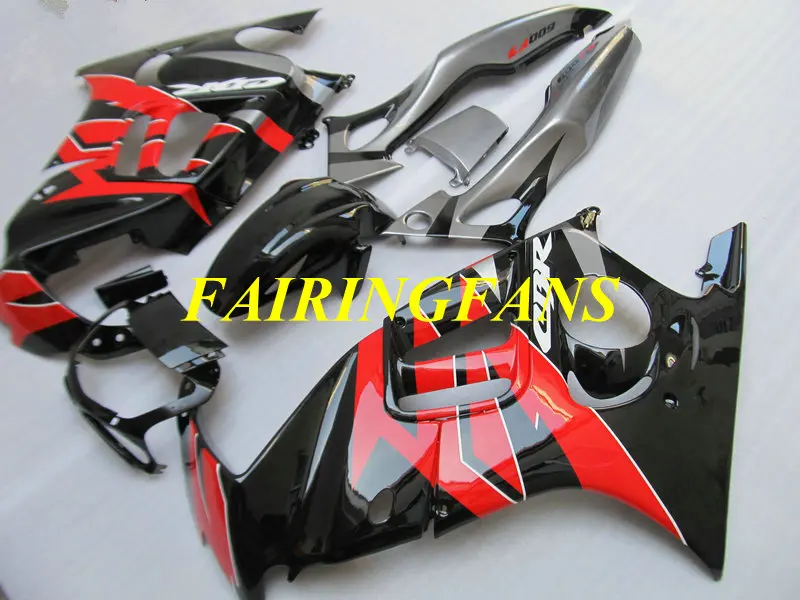 Мотоцикл обтекатель комплект для HONDA CBR600F3 97 98 CBR 600 F3 CBR 600F3 CBR600 1997 1998 красно-черные Обтекатели части+ подарки HM21
