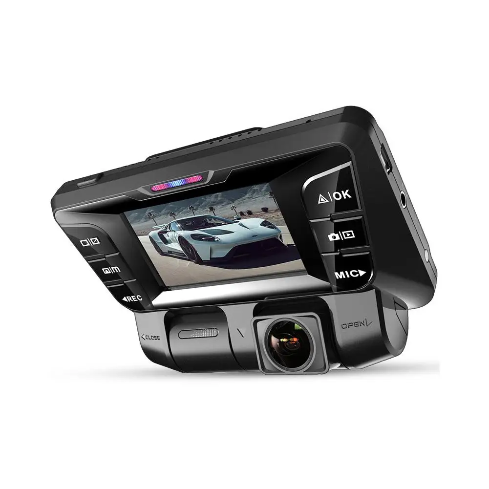 Вождение автомобиля Регистраторы автомобиля HD Ночное видение Двойной объектив 24 часа парковка Беспроводной g-датчик автомобиля видео Регистраторы 256G TF