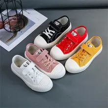 Autumn Fashion New Children Canvas ayakkabı Girls Sneakers Toddler Breathable Spring Kids Shoes For Boys Soft Casual Shoes