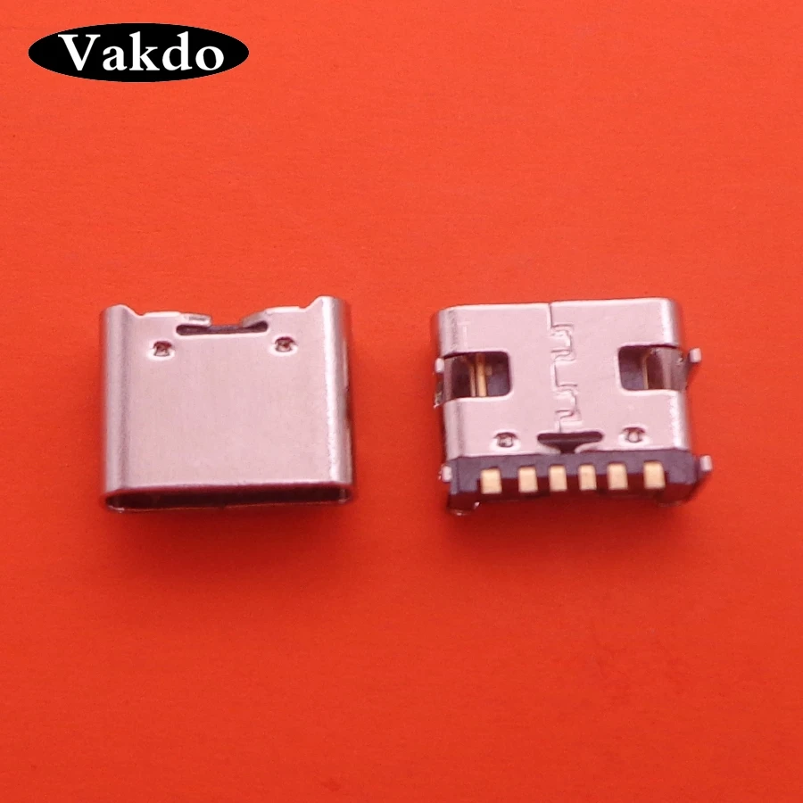 

20pcs/lot Type C 6 Pin USB SMT Socket Connector USB 3.1 Type-C Female Placement SMD DIP For PCB design DIY high current charging