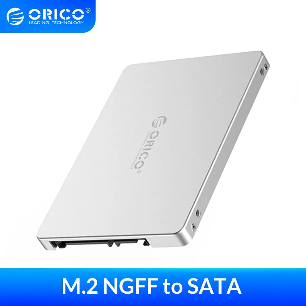 Корпус жесткого диска ORICO M.2 NGFF на SATA 2 5 дюйма адаптер Sata 3 0 высокоскоростной