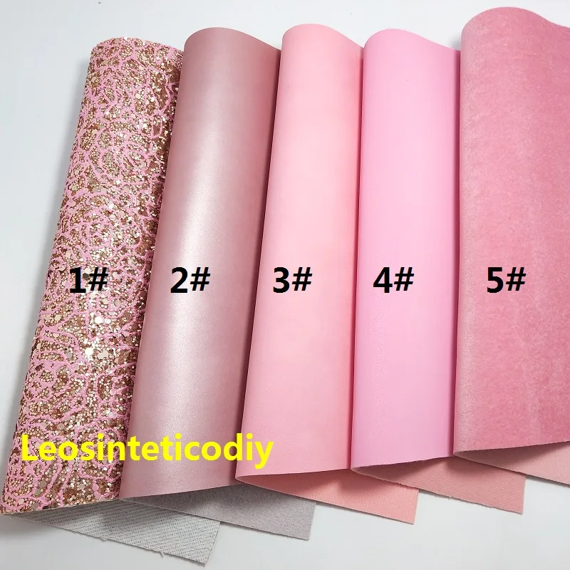 1 шт. 21X29 см розовая блестящая кожаная ткань из искусственной кожи для изготовления бантов и других аксессуаров 3S28C