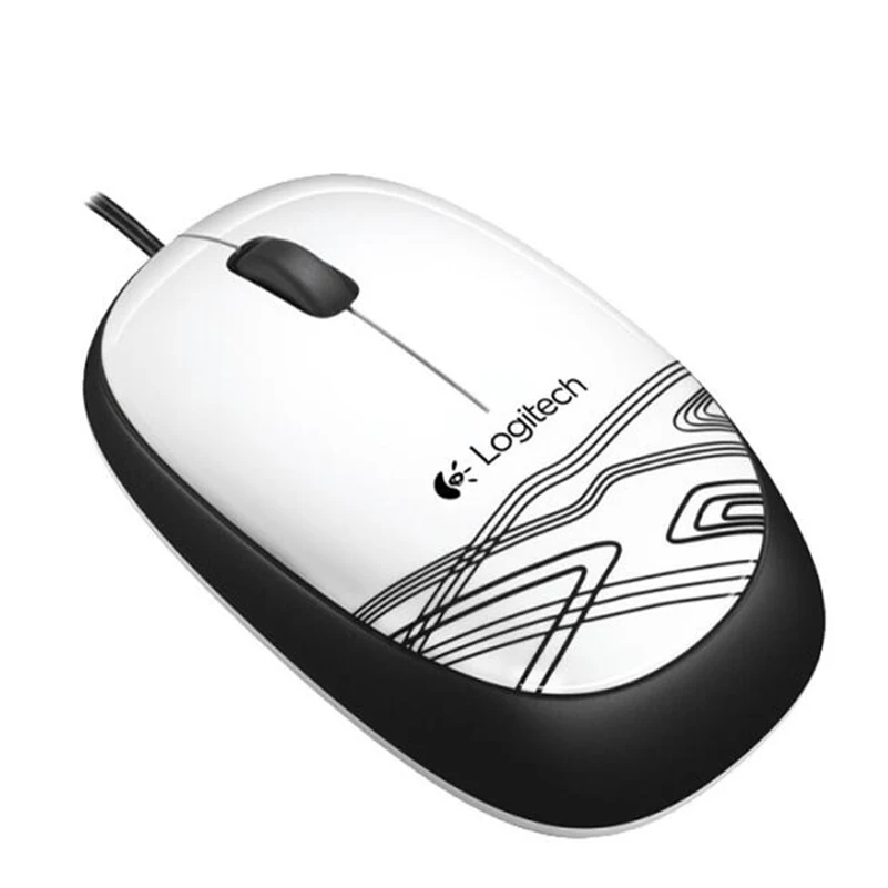 original Logitech M105 Wired Mouse with Multi-color Portable Mouse Optional 1000dpi Cable for Mac OSWindows PCLaptop Office Home