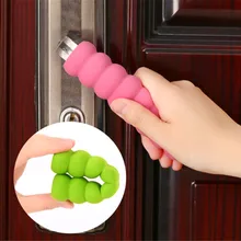 1 шт., детская защитная накладка, одноцветная спиральная защита от столкновений, чехол на дверные ручки, коврик для детей, безопасность, Товары для детей, дверная ручка