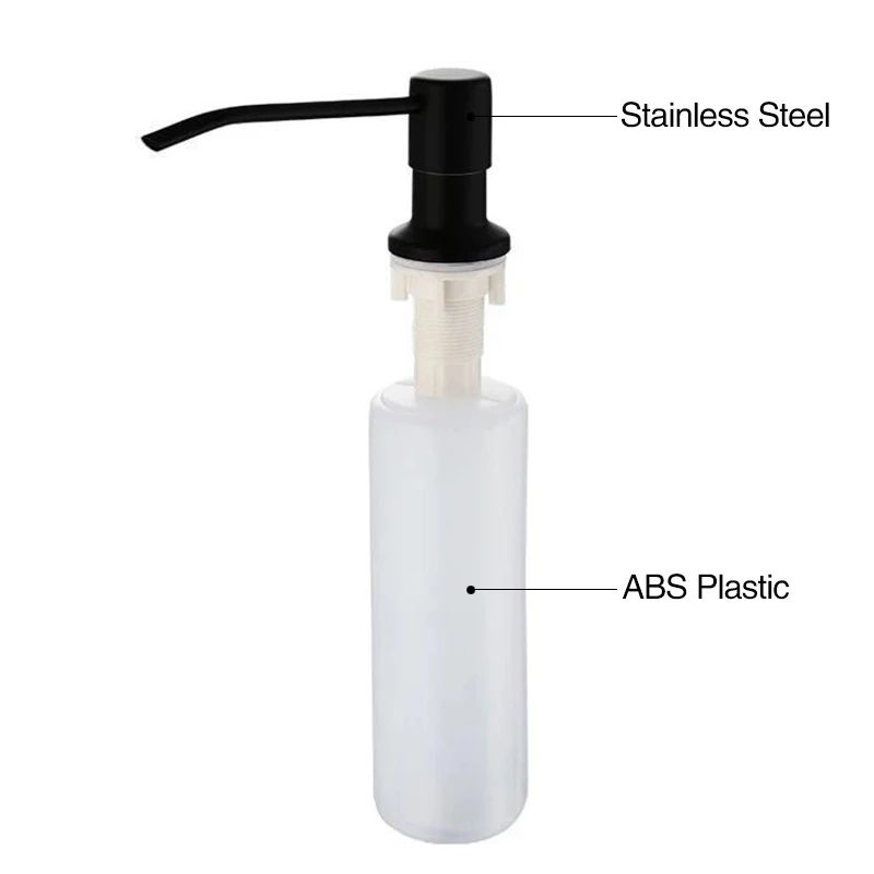 QINGYU ELEVEN диспенсер для мыла из нержавеющей стали ABS пластиковый насос для бутылки ручной дозатор для жидкого мыла - Цвет: B