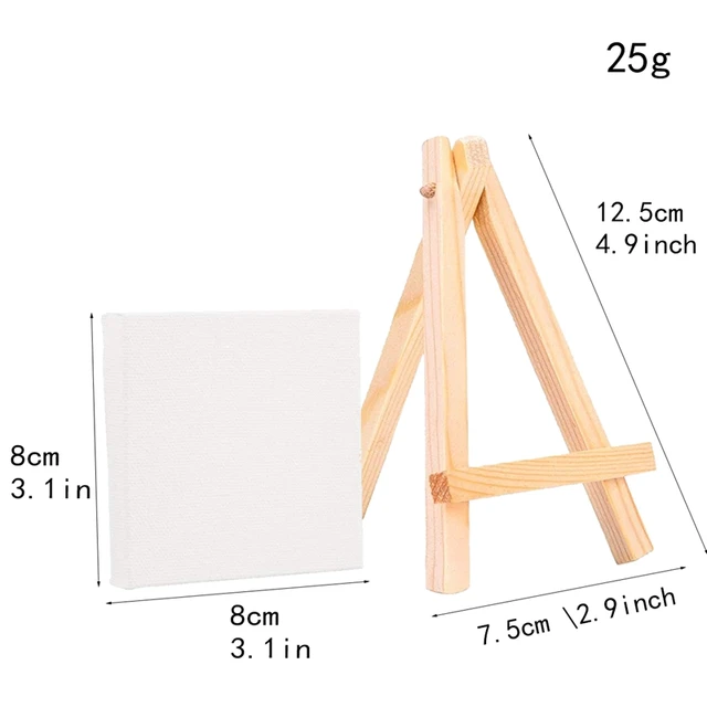 5 Inch DIY Wood Mini Easel Frame Wedding Stander Picture Frame Photo Tool Display Party Decoration Children Painting Craft 2