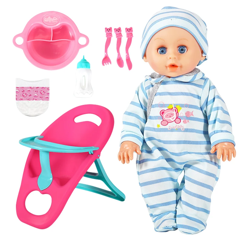 30cm Doll Can Drink Milk And Pee Realistic Sound Effect Baby Urinal