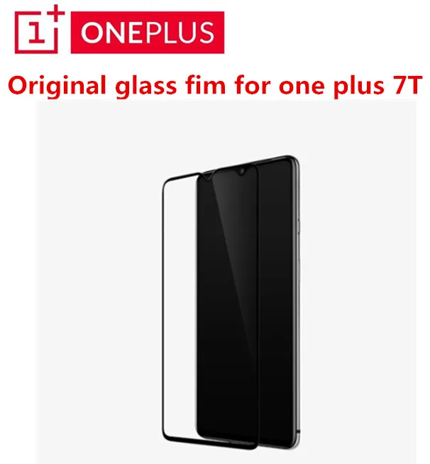 Оригинальное закаленное 3D стекло Oneplus 7T защита для экрана полное покрытие
