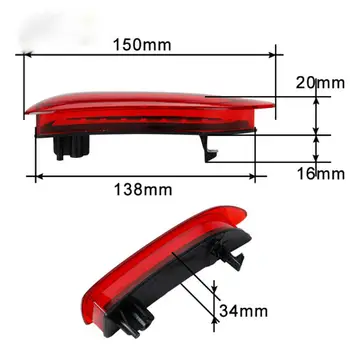 

Auto Reflector lights Brake For Toyota Corolla/Lexus CT200 Anti-vibration