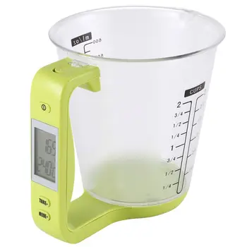 

Measuring Cup Kitchen Scales Digital Beaker Libra Electronic Tool Scale with LCD Display Temperature